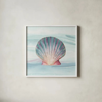 Ocean Dream VI no Filigree by Lisa Audit. Shown in a crisp white glass frame for a clean and minimalist style. Available as an archival giclee rolled canvas, fine art paper, or poster print. SKU 28396a.