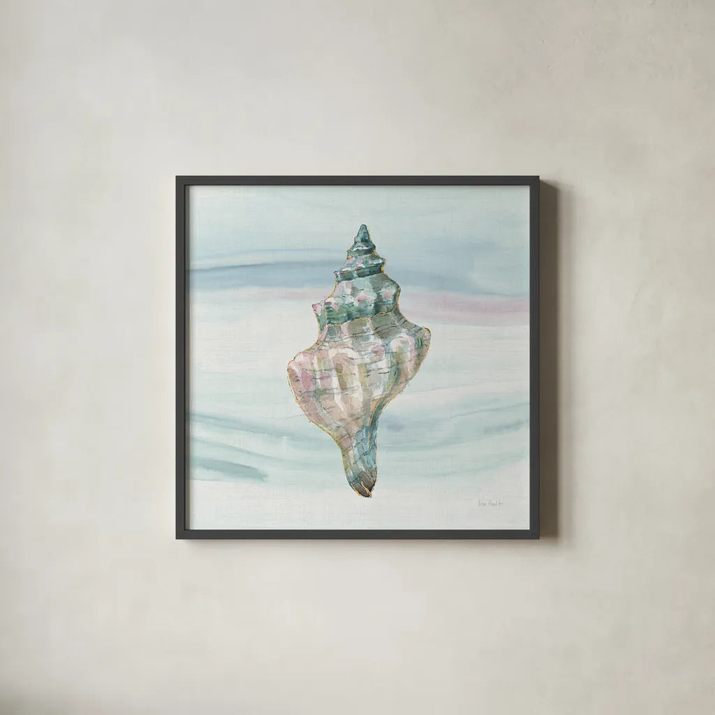 Ocean Dream VIII no Filigree by Lisa Audit. Shown in a sleek black glass frame for a contemporary gallery look. Available as an archival giclee rolled canvas, fine art paper, or poster print. SKU 28398a.