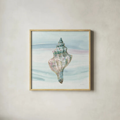 Ocean Dream VIII no Filigree by Lisa Audit. Shown in a natural wood glass frame for a timeless modern aesthetic. Available as an archival giclee rolled canvas, fine art paper, or poster print. SKU 28398a.
