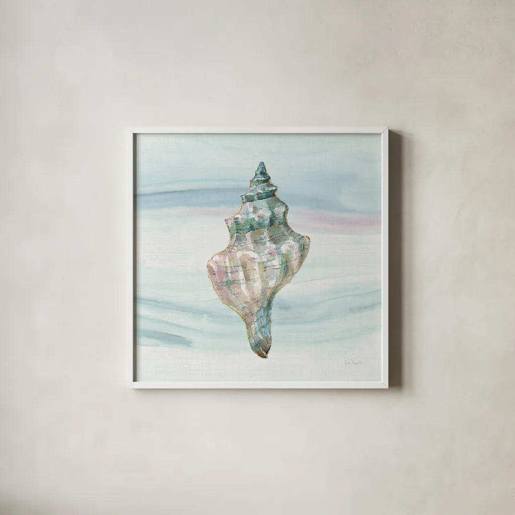 Ocean Dream VIII no Filigree by Lisa Audit. Shown in a crisp white glass frame for a clean and minimalist style. Available as an archival giclee rolled canvas, fine art paper, or poster print. SKU 28398a.