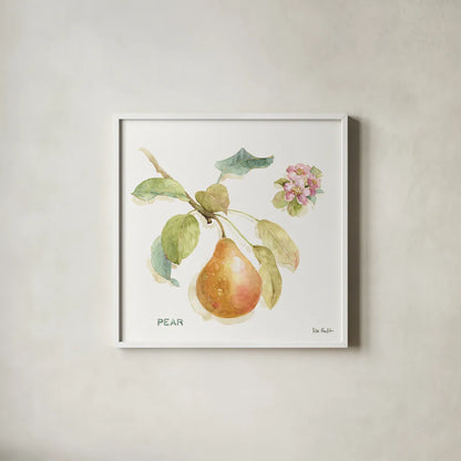 Orchard Bloom II by Lisa Audit. Shown in a crisp white glass frame for a clean and minimalist style. Available as an archival giclee rolled canvas, fine art paper, or poster print. SKU 21738a.