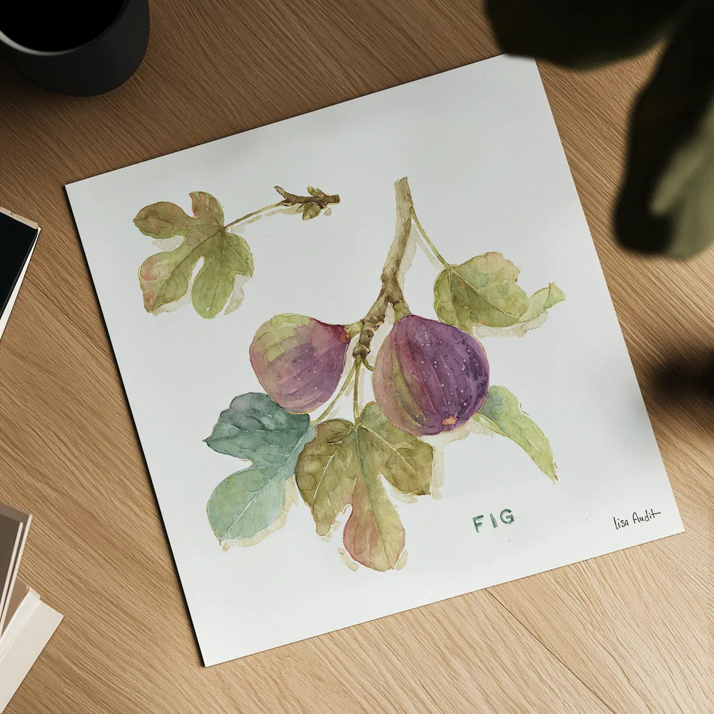 Orchard Bloom III by Lisa Audit. Shown as a detailed flat fine art print, highlighting archival giclee quality. Available as an archival giclee rolled canvas, fine art paper, or poster print. SKU 21739a.