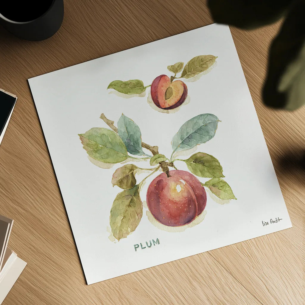 Orchard Bloom IV by Lisa Audit. Shown as a detailed flat fine art print, highlighting archival giclee quality. Available as an archival giclee rolled canvas, fine art paper, or poster print. SKU 21740a.