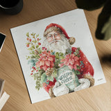 Our Christmas Story II Birch Background by Lisa Audit. Shown as a detailed flat fine art print, highlighting archival giclee quality. Available as an archival giclee rolled canvas, fine art paper, or poster print. SKU 47918a.