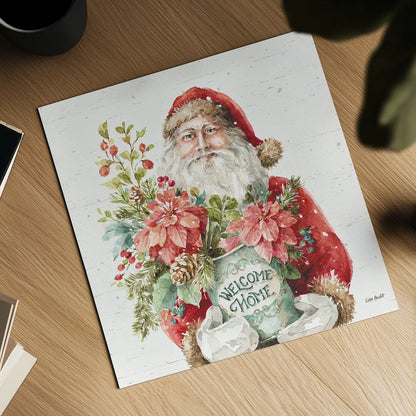 Our Christmas Story II Birch Background by Lisa Audit. Shown as a detailed flat fine art print, highlighting archival giclee quality. Available as an archival giclee rolled canvas, fine art paper, or poster print. SKU 47918a.