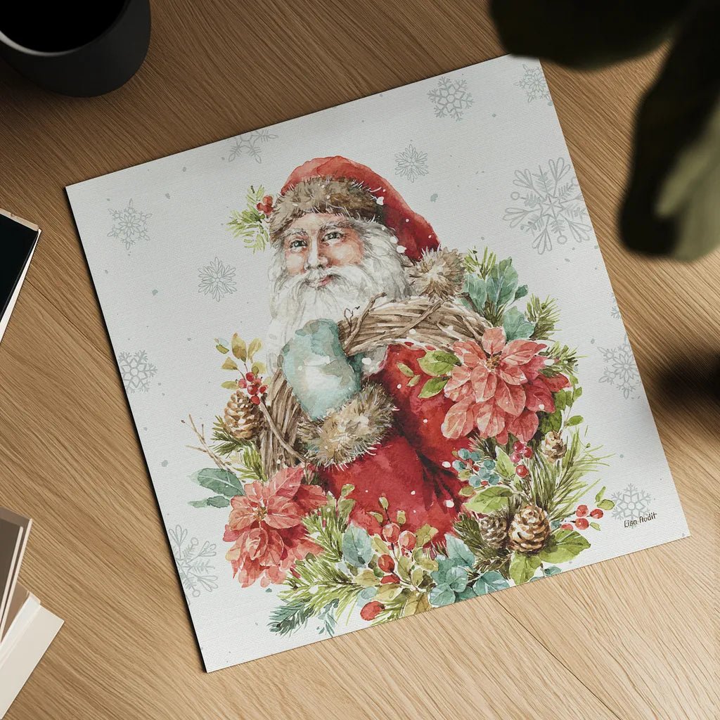 Our Christmas Story III by Lisa Audit. Shown as a detailed flat fine art print, highlighting archival giclee quality. Available as an archival giclee rolled canvas, fine art paper, or poster print. SKU 47732a.