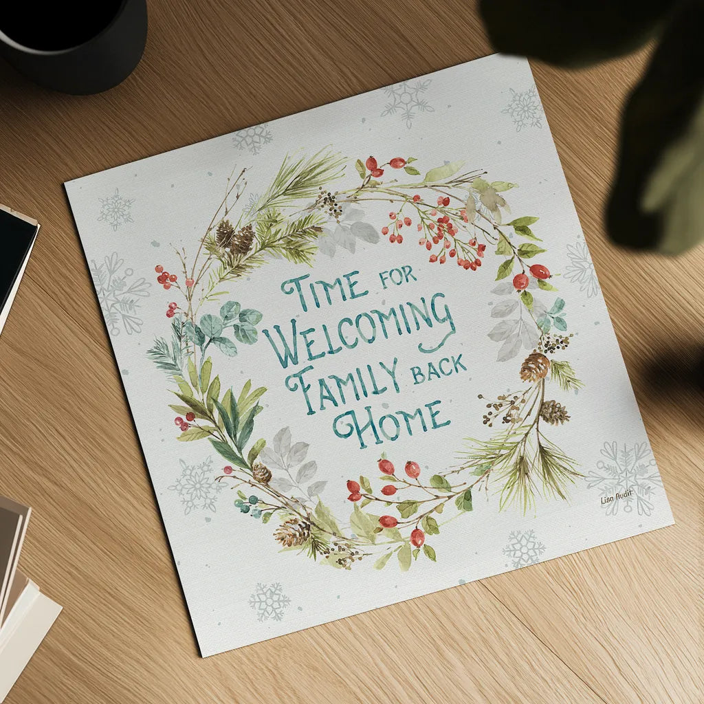 Our Christmas Story IX by Lisa Audit. Shown as a detailed flat fine art print, highlighting archival giclee quality. Available as an archival giclee rolled canvas, fine art paper, or poster print. SKU 47738a.