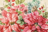 Our Christmas Story Poinsettias by Lisa Audit. SKU 68236i. Archival Giclee Fine art print for wall decor.