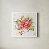 Our Christmas Story VI by Lisa Audit. Shown in a crisp white glass frame for a clean and minimalist style. Available as an archival giclee rolled canvas, fine art paper, or poster print. SKU 47735a.