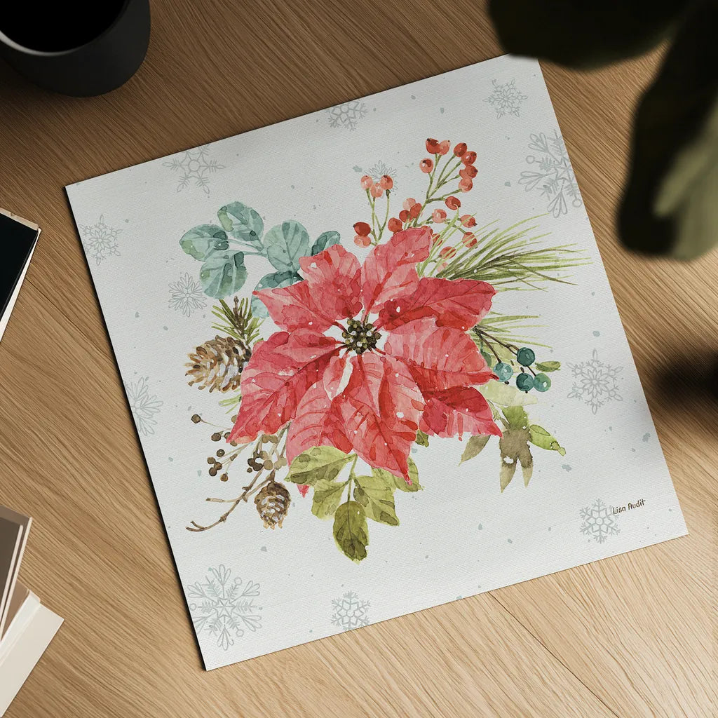 Our Christmas Story VII by Lisa Audit. Shown as a detailed flat fine art print, highlighting archival giclee quality. Available as an archival giclee rolled canvas, fine art paper, or poster print. SKU 47736a.