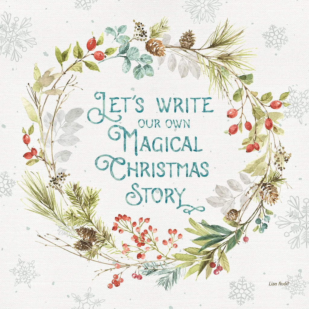 Our Christmas Story VIII by Lisa Audit. SKU 47737a. Archival Giclee Fine art print for wall decor.