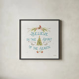 Our Christmas Story XIII by Lisa Audit. Shown in a sleek black glass frame for a contemporary gallery look. Available as an archival giclee rolled canvas, fine art paper, or poster print. SKU 47742a.