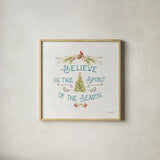 Our Christmas Story XIII by Lisa Audit. Shown in a natural wood glass frame for a timeless modern aesthetic. Available as an archival giclee rolled canvas, fine art paper, or poster print. SKU 47742a.