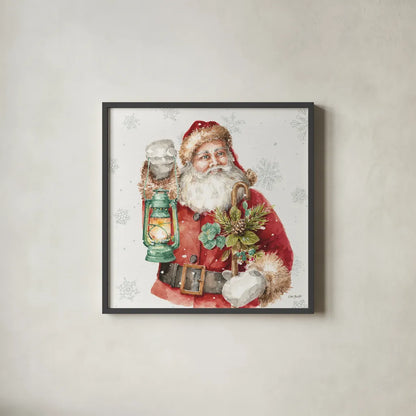 Our Christmas Story XV by Lisa Audit. Shown in a sleek black glass frame for a contemporary gallery look. Available as an archival giclee rolled canvas, fine art paper, or poster print. SKU 82085a.
