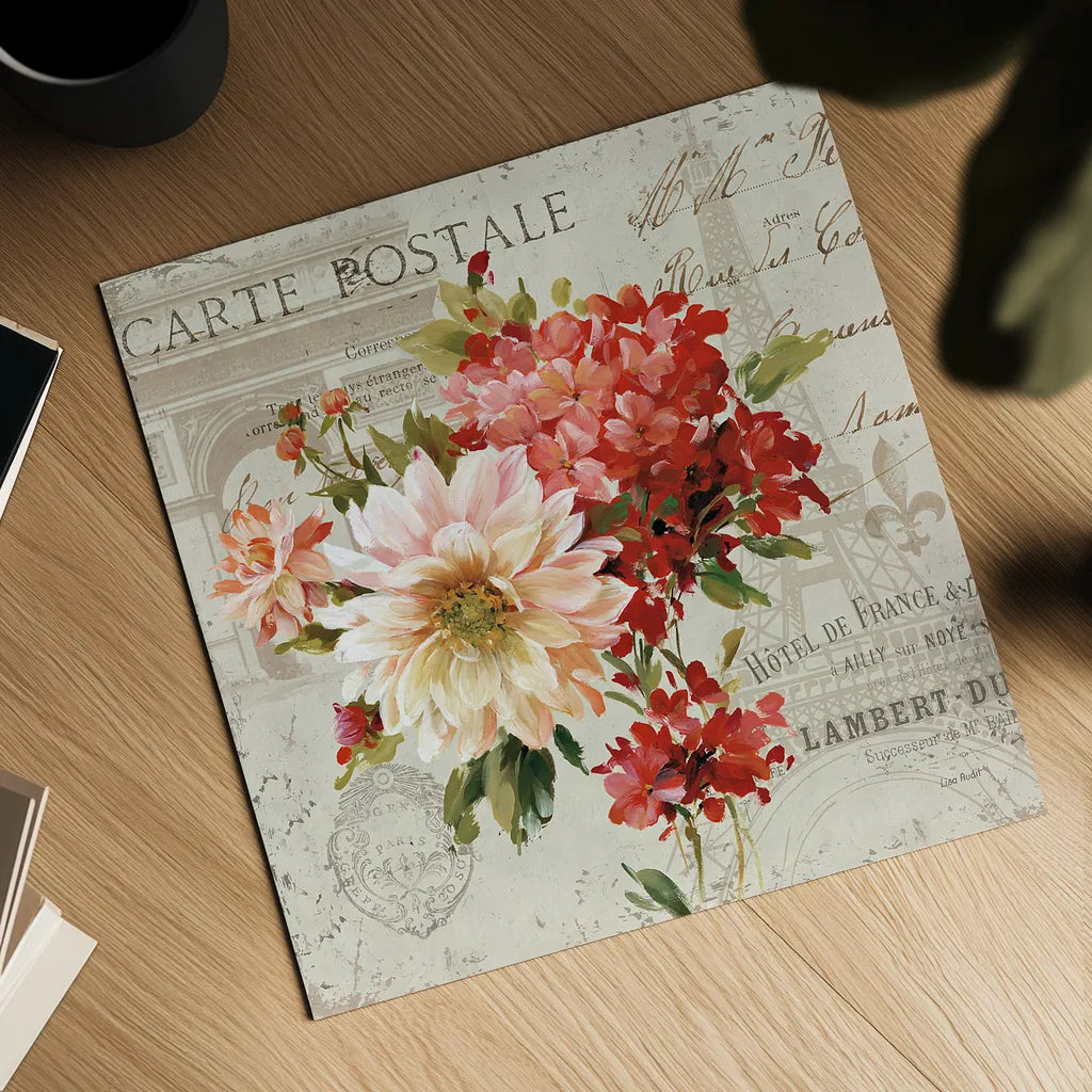 PS Je Taime Light I by Lisa Audit. Shown as a detailed flat fine art print, highlighting archival giclee quality. Available as an archival giclee rolled canvas, fine art paper, or poster print. SKU 13478a.