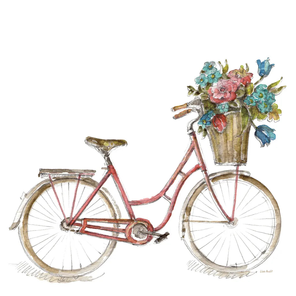 Paris Forever II v2 White by Lisa Audit. SKU 52915a. Archival Giclee Fine art print for wall decor.