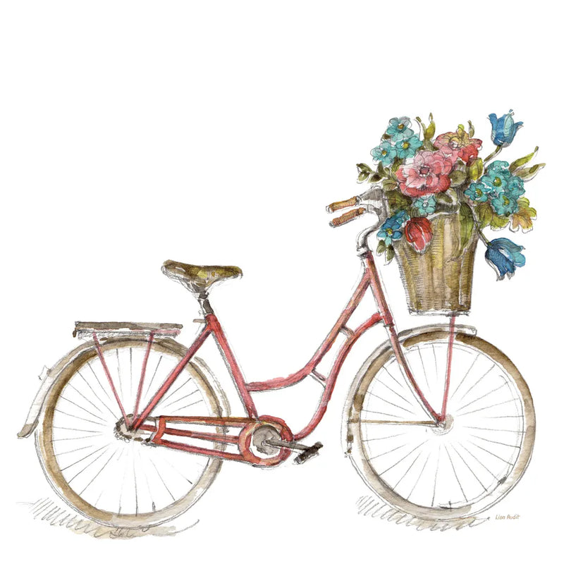 Paris Forever II v2 White by Lisa Audit. SKU 52915a. Archival Giclee Fine art print for wall decor.