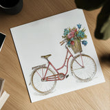 Paris Forever II v2 White by Lisa Audit. Shown as a detailed flat fine art print, highlighting archival giclee quality. Available as an archival giclee rolled canvas, fine art paper, or poster print. SKU 52915a.