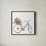Paris Forever III v2 White by Lisa Audit. Shown in a sleek black glass frame for a contemporary gallery look. Available as an archival giclee rolled canvas, fine art paper, or poster print. SKU 52916a.