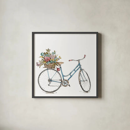 Paris Forever III v2 White by Lisa Audit. Shown in a sleek black glass frame for a contemporary gallery look. Available as an archival giclee rolled canvas, fine art paper, or poster print. SKU 52916a.