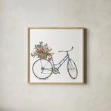 Paris Forever III v2 White by Lisa Audit. Shown in a natural wood glass frame for a timeless modern aesthetic. Available as an archival giclee rolled canvas, fine art paper, or poster print. SKU 52916a.