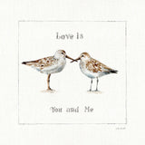 Pebbles and Sandpipers II by Lisa Audit. SKU 17344a. Archival Giclee Fine art print for wall decor.