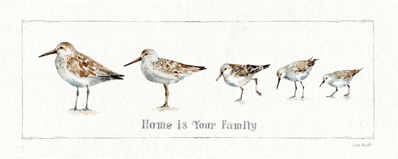 Pebbles and Sandpipers IX by Lisa Audit