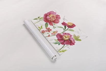 Pink Garden I by Lisa Audit. shown as a rolled paper print. Available as archival giclee rolled canvas, fine art paper, or poster print. SKU 34779i.