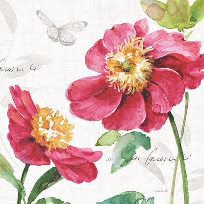 Pink Garden III by Lisa Audit. SKU 34781a. Archival Giclee Fine art print for wall decor.