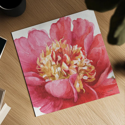 Pink Garden V by Lisa Audit. Shown as a detailed flat fine art print, highlighting archival giclee quality. Available as an archival giclee rolled canvas, fine art paper, or poster print. SKU 34786a.