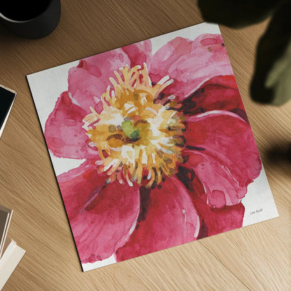 Pink Garden VI by Lisa Audit. Shown as a detailed flat fine art print, highlighting archival giclee quality. Available as an archival giclee rolled canvas, fine art paper, or poster print. SKU 43591a.