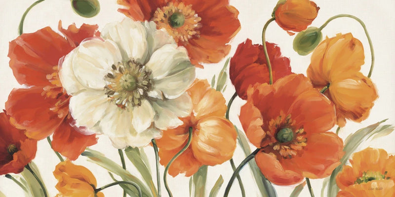 Poppies Melody I Light Crop by Lisa Audit