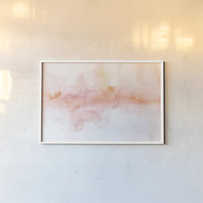 Rainbow Seeds Abstract Blush Crop by Lisa Audit. shown as a paper print in a white frame. Available as a archival giclee rolled canvas, fine art paper, or poster print. SKU 27516i.