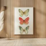 Rainbow Seeds Butterflies Fall I by Lisa Audit. shown as over sized large wall art. Available as an archival giclee rolled canvas, fine art paper, or poster print. SKU 102339h.