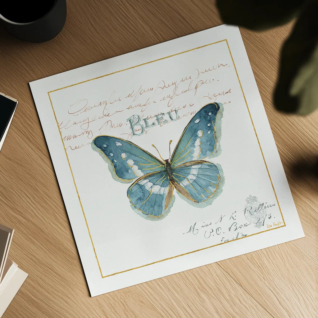 Rainbow Seeds Butterflies V by Lisa Audit. Shown as a detailed flat fine art print, highlighting archival giclee quality. Available as an archival giclee rolled canvas, fine art paper, or poster print. SKU 22231a.