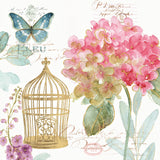 Rainbow Seeds Floral Birdcage II by Lisa Audit. SKU 23429a. Archival Giclee Fine art print for wall decor.