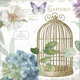 Rainbow Seeds Floral Birdcage III v2 by Lisa Audit. SKU 87450a. Archival Giclee Fine art print for wall decor.