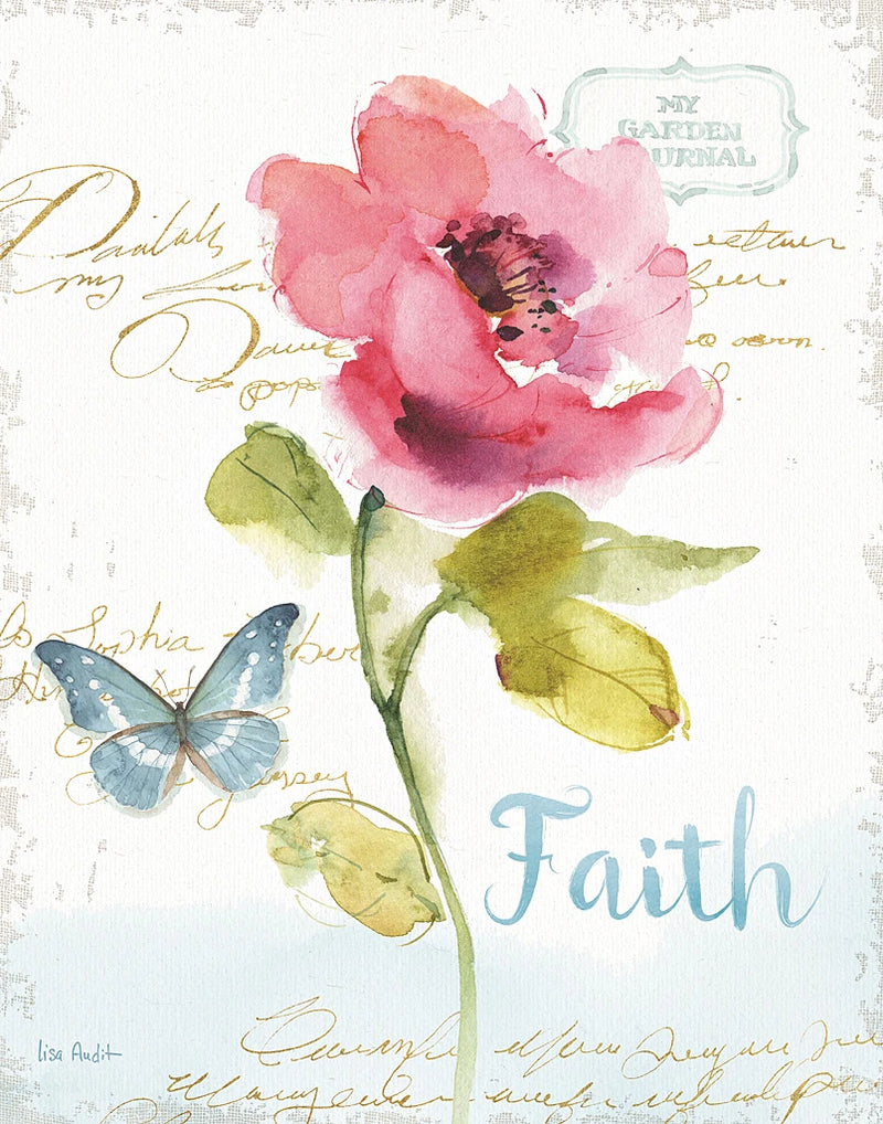 Rainbow Seeds Floral VI Faith by Lisa Audit