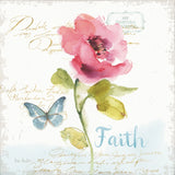 Rainbow Seeds Floral VI Faith Sq by Lisa Audit. SKU 63971a. Archival Giclee Fine art print for wall decor.
