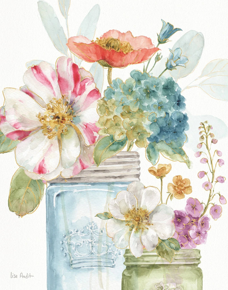 Rainbow Seeds Flowers IX by Lisa Audit