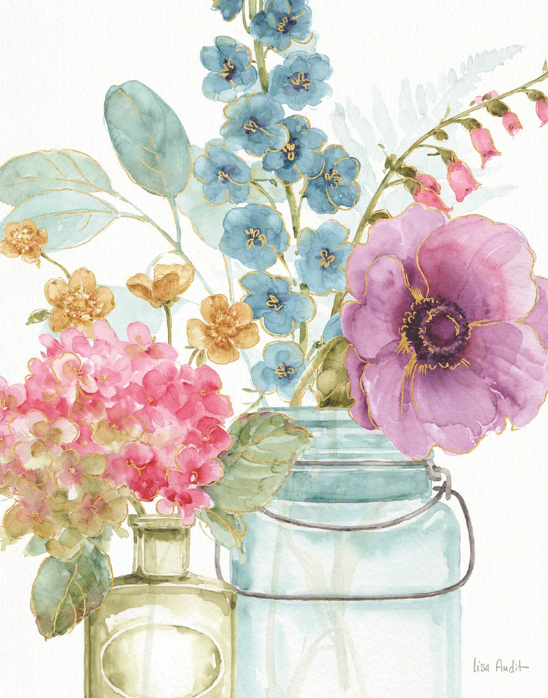 Rainbow Seeds Flowers VIII by Lisa Audit