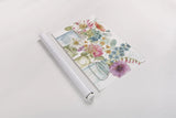 Rainbow Seeds Flowers X by Lisa Audit. shown as a rolled paper print. Available as archival giclee rolled canvas, fine art paper, or poster print. SKU 28860i.