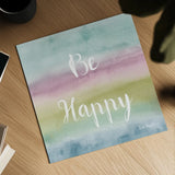 Rainbow Seeds Painted Pattern XIV Cool Happy by Lisa Audit. Shown as a detailed flat fine art print, highlighting archival giclee quality. Available as an archival giclee rolled canvas, fine art paper, or poster print. SKU 23434a.