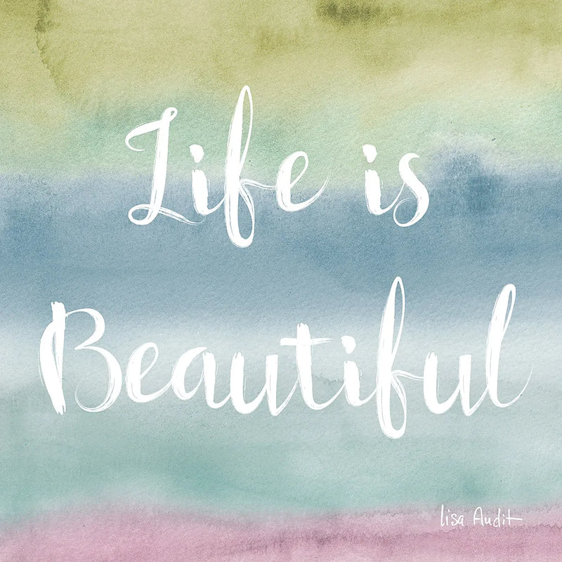 Rainbow Seeds Painted Pattern XIV Cool Life by Lisa Audit. SKU 23433a. Archival Giclee Fine art print for wall decor.