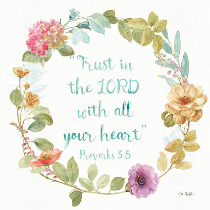 Rainbow Seeds Proverb II by Lisa Audit. SKU 37133a. Archival Giclee Fine art print for wall decor.