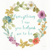 Rainbow Seeds Wreath III Everything by Lisa Audit. SKU 41679a. Archival Giclee Fine art print for wall decor.