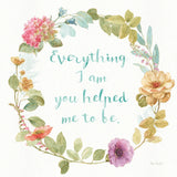 Rainbow Seeds Wreath IV Everything by Lisa Audit. SKU 41680a. Archival Giclee Fine art print for wall decor.