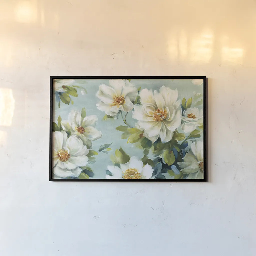 Reflections I Crop by Lisa Audit. shown as a paper print in a black flame. Available as a archival giclee rolled canvas, fine art paper, or poster print. SKU 13204i.