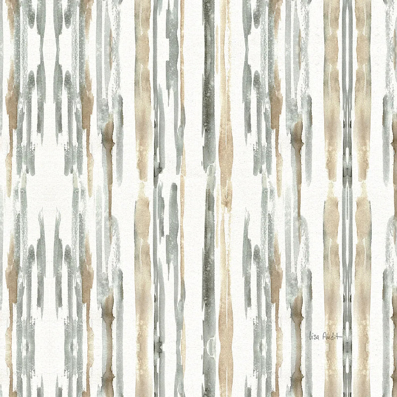 Sand and Sea Gold Stripes by Lisa Audit. SKU 18891a. Archival Giclee Fine art print for wall decor.