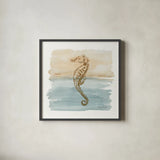Sand and Sea IV by Lisa Audit. Shown in a sleek black glass frame for a contemporary gallery look. Available as an archival giclee rolled canvas, fine art paper, or poster print. SKU 17036a.